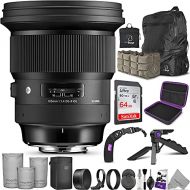 Sigma 105mm f/1.4 DG HSM Art Lens for Sony E with Altura Photo Advanced Accessory and Travel Bundle