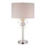 Stein World 96759 Table Lamp with Crystal Sphere Fonts, Polished Chrome, 29 x 16 x 16
