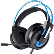 [아마존베스트]Greatever Headset PC, Gaming Headset PS4 Xbox Headset with Noise Cancelling Microphone, Bass Surround Sound, Headphones for PC Mac Laptop iPad iPod Smartphone (Blue)