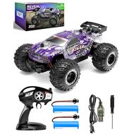 BEZGAR TM202 RC Cars-1:20 Scale Remote Control Car,2WD Top Speed 15 Km/h Electric Toy Off Road 2.4GHz RC Car Vehicle Truck Crawler with 2 Rechargeable Batteries for Boys Kids and A
