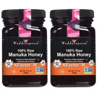 (2 Pack) - Wedderspoon - RAW Manuka Honey Active 16+ | 500g | 2 PACK BUNDLE