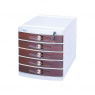 QSJY File Cabinets Document Storage Cabinet, Desktop Extension Drawer Lockable Office Organizer (Plastic) 29.539.531.5CM