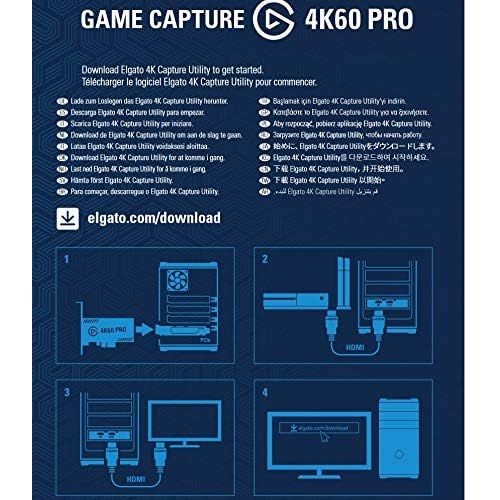  [무료배송]엘가토 게임 캡쳐 보드 Elgato Game Capture 4K60 Pro MK.2 - 4K60 HDR10 Capture and Passthrough, PCIe Capture Card,Superior Low Latency Technology