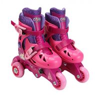 PlayWheels Disney Princess Convertible 2 in 1 Childrens Roller/Inline Skates, Junior Size 6 9