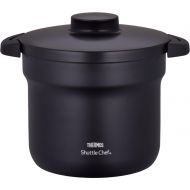 Thermos Vacuum Warm Cooker Shuttle Chef KBJ-4500 BK (Black)【Japan Domestic Genuine Products】