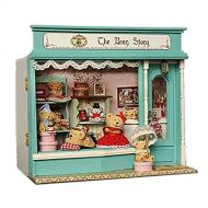 Rylai 3D Puzzles Wooden Handmade Dollhouse Miniature DIY Kit - Baby Bears Fairy Fales Series Wooden Dollhouses with Furniture/Parts& Furniture XMas Gift