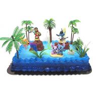 Cake Toppers Lilo and Stitch Deluxe Birthday Cake Topper Set Featuring Figures and Decorative Themed Accessories