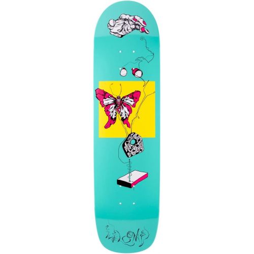  Welcome Skateboards Welcome Puppet Master On A Son of Planchette Skateboard Deck - Teal/White Dip - 8.38