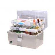 First aid kit LCSHAN Medicine Box Household Multi-Layer Storage Medical Environmental Protection (Color : Gray)