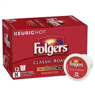 Folgers Classic Medium Roast Coffee, K-Cup Pods for Keurig K-Cup Brewers