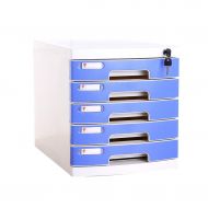 QSJY File Cabinets Document Storage Cabinet, Desktop Extension Drawer Lockable Office Organizer (Plastic),29.539.432.5CM (Color : B)