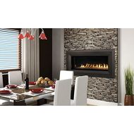 Superior 43 Millivolt Linear Vent-Free NG Fireplace- Lights & Glass Pebbles