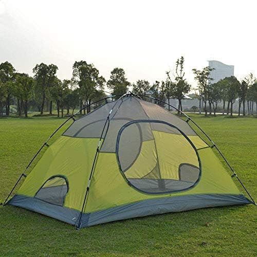  BYCDD Camping Tents, Waterproof and Windproof Outdoor Tents Hiking & Outdoor Music Festivals Double Layer Survival Tents,Blue