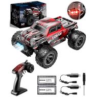 BEZGAR TM141 RC Cars-1:14 Scale Remote Control Car, 4WD Top Speed 25 Km/h All Terrains Electric Toy Off Road RC Car Vehicle Truck Crawler with Two Rechargeable Batteries for Boys K