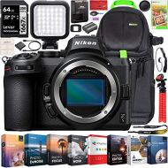 Nikon Z5 Mirrorless Camera Full Frame Body FX-Format 4K UHD Bundle with Deco Gear Photography Backpack + Photo Video LED Lighting + Lexar 64GB High Speed SD Card + Software Kit and