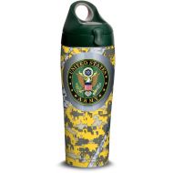 Tervis 1312747 Army Stainless Steel Insulated Tumbler with Hunter Green with Gray Lid 24 oz Water Bottle, Silver