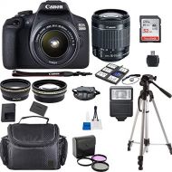 Canon EOS 2000D Rebel T7 Kit with EF-S 18-55mm f/3.5-5.6 III Lens + Accessory Bundle + Model Electronics Cloth