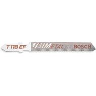 Bosch Thermotechnology T118EF 5-Piece 3-5/8 In. 11-18 TPI Flexible for Metal T-Shank Jig Saw Blades