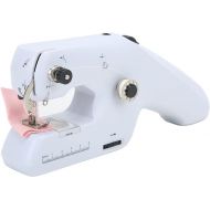 Hand held Sewing Device, Electric Dual Line Handheld Sewing Machine Portable Hand Sewing Machine with 24 Pcs Sewing Kit for Beginners