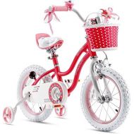 RoyalBaby Stargirl Girls Kids Bike 12 14 16 Inch Bicycle with Training Wheels, 18 20 Inch with Kickstand, Kids Bike for 3 9 Years Pink Blue Purple