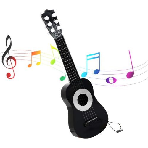  [아마존베스트]WEY&FLY Kids Toy Guitar 6 String, Baby Kids Cute Guitar Rhyme Developmental Musical Instrument Educational Toy for Toddlers