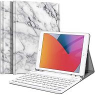 [아마존베스트]Fintie Keyboard Case for iPad 10.2 inch (8th and 7th Generation 2020/2019, Soft Thermoplastic Polyurethane Back Case Cover With Pencil Holder, Magnetic Detachable Keyboard With QWE