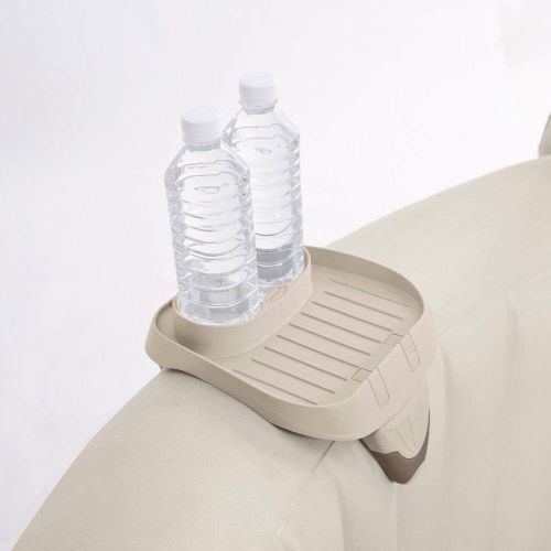 인텍스 Intex PureSpa Attachable Cup Holder And Refreshment Tray Accessory, Tan (4 Pack)