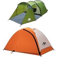 AYAMAYA Camping Tunnel Tent and 2 Person Backpacking Tent