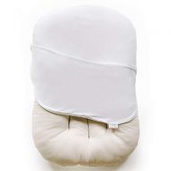 Snuggle me Snuggle Me Organic | Patented Sensory Lounger for Baby | Organic Cotton, Virgin Fiberfill | Frost