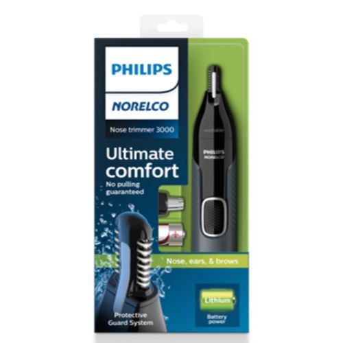 필립스 [무료배송]Philips Norelco Nosetrimmer 3000 For Nose, Ears and Eyebrows NT3600/42, Black