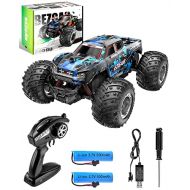 BEZGAR 20 RC Cars-1:20 Scale Remote Control Car,2WD Top Speed 15 Km/h Electric Toy Off Road 2.4GHz RC Car Vehicle Truck Crawler with Two Rechargeable Batteries for Boys Kids and Ad