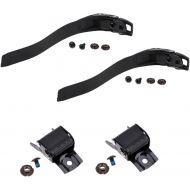 Baoblaze 2 Set Replacement Sturdy Inline Roller Skating Skate Shoes Energy Strap with Screws Nuts + Buckle Black