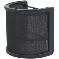 [아마존베스트]LEAGY Metal Mesh and Foam Layer Microphone Cover Handheld Microphone Pop Filter Windscreen Wind Screen Studio Shield Holder Black