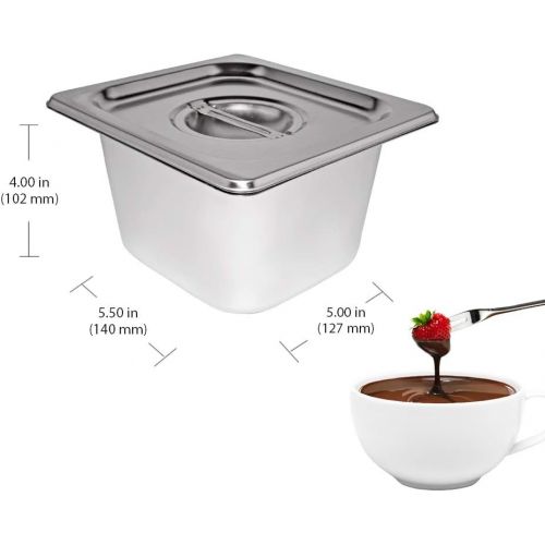  [아마존베스트]ALDKitchen Chocolate Melting Pot | Manual Control Chocolate Melter for Home or Bakery Use | 2 Tanks for 4 kg of Tempered Chocolate | 110V | 1kW