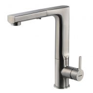 HOUZER Houzer ASCPO-460-BN Ascend Pull Out Kitchen Faucet Brushed Nickel