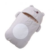 YUBUKE Newborn Baby Swaddle Blanket Wrap Thick Baby Kids Toddler Soft Warm Sleeping Bag(Brown 80cm)