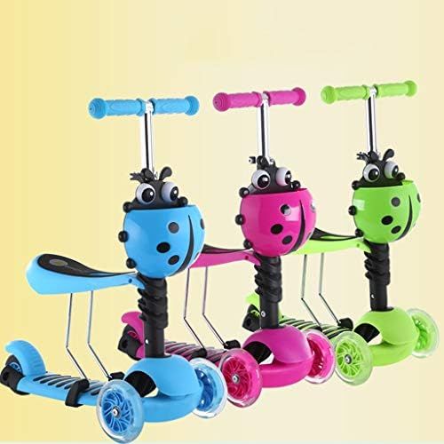  Kinder Roller Dreiradscooter Roller Kinder Yo Auto 3-6 Jahre alt Baby kann EIN Anfanger Pedal Paddel nehmen FANJIANI (Farbe : Rosa, groesse : B)
