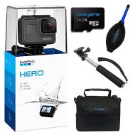 Pixibytes GoPro Hero HD (2018) with All New Voice Control + 16 GB Micro SD Card + Selfie Stick, Dust Blower and Carrying Case