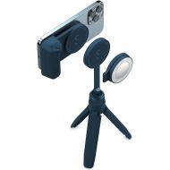 ShiftCam SnapGrip Creator Kit - Includes SnapGrip, SnapLight, SnapPod and Carry Pouch - Magnetic Mount Snaps on to Any Phone | Abyss Blue