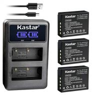 Kastar Dual LCD USB Charger and 3 Pack Battery for Fujifilm NP-W126 NP-W126s BC-W126 and Fuji HS30EXR HS33EXR HS35EXR HS50EXR X100F X-E1 X-E2 X-E2S X-E3 X-M1 X-T1 X-T2 X-T3 X-T10 X