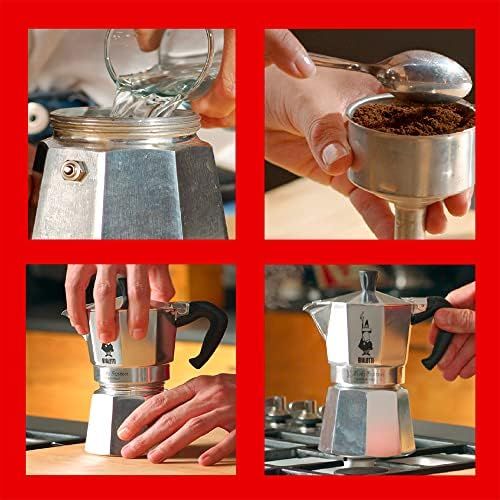  Bialetti Moka Espressokocher, Aluminium, Alu, 18 Tassen