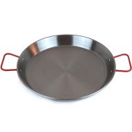 MAGEFESA Carbon - paella pan 9 in - 23 cm and 1 Servings, made in Carbon Steel, with dimples for greater resistance and lightness, ideal for cooking outdoors, cook your own Valenci