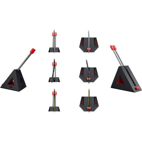 벤큐 BenQ Zowie CAMADE II Gaming Mouse Bungee Professional Esports Grade Performance Cable Management Travel-Ready Black/Red