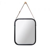 LS bathroom mirror Bamboo Bamboo Natural/White/Black Wall-Mounted Environmental Materials Waterproof and Moisture Resistant to Distortion Hook Adjustable Sling Suitable for All Occ