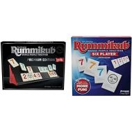 Rummikub Premium Edition by Pressman, Silver & Six Player Edition - The Classic Rummy Tile Game - More Tiles and More Players for More Fun! by Pressman , Blue
