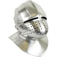 Generic GlobalMart Medieval Battle Warrior Milanese Close Helmet Knight Great Helmet Halloween Costume