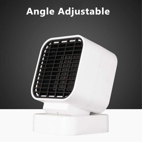  EastMetal Electric Heater, Mini Portable Radiator, Convector Heater, Adjustable Angle, Dumping Safety, PTC Ceramic Heating, 500W, for Indoor Heating and Camping in Winter