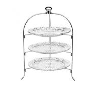 Godinger 3 Tiered Platter Stand - Dublin Crystal Collection