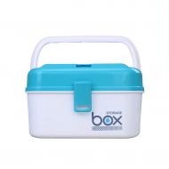 WCJ Blue Portable Portable Home Baby Medicine Box Medicine Storage Box Household Children Mini Medicine Box