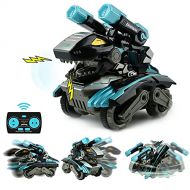 GizmoVine Dinosaur Toys RC Car for Kids 3-5, 2.4Ghz Remote Control Monster Trucks, Off Road RC Dinosaur Toys Cars Vehicle for Kids Birthday Party Supplies Gifts for 3 4 5 6 7 Year